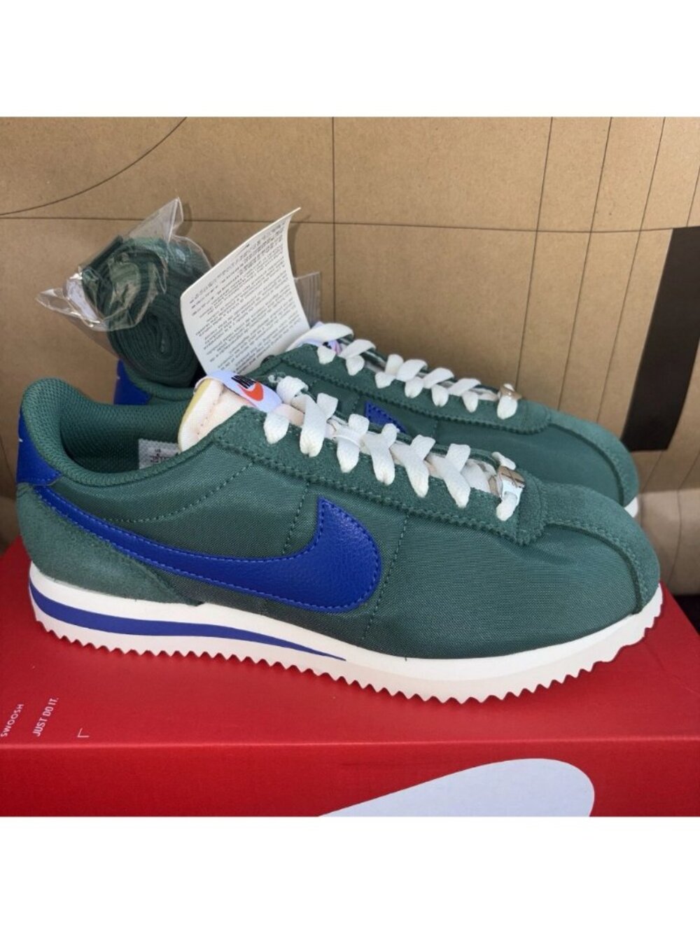 NRW Nike Cortez TXT Evergreen Aura Hyper Royal IH2361-300 Women Size 6